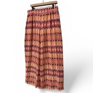 C Est 1946 Women's Orange Geometric Wide Leg Rayon - Large lalapalooza